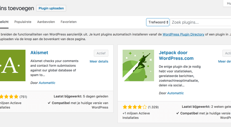 Hoe installeer ik een WordPress plugin?